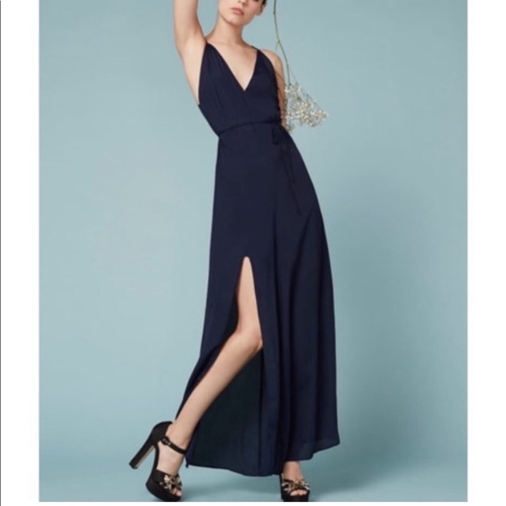 NWT Reformation Citrine dress in sapphire blue, xs